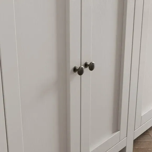 Extra Wide Sideboard with Desk - Stone, Wood