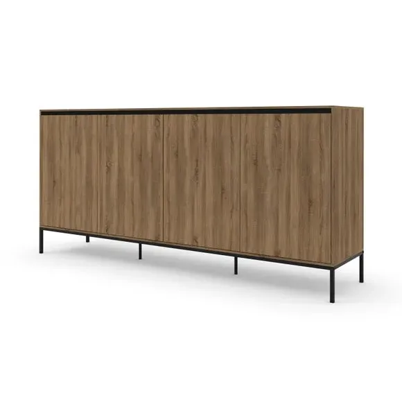 Extra Wide Sideboard with Drawers - Oak, Wood