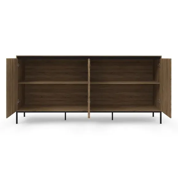 Extra Wide Sideboard with Drawers - Oak, Wood
