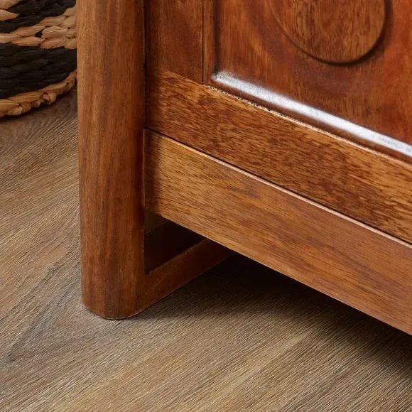 Extra Wide Sideboard with Storage - Dark, Mango Wood