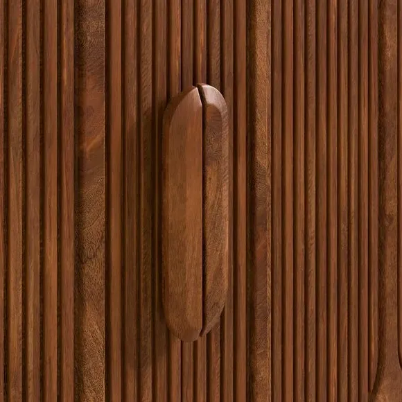 Extra Wide Sideboard with Storage - Dark Wood