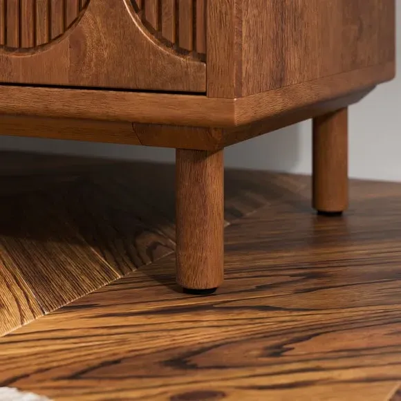 Extra Wide Sideboard with Storage - Dark Wood