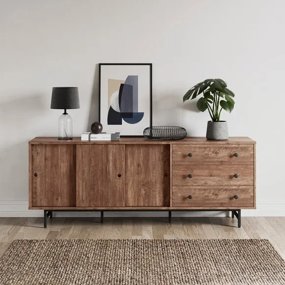 Extra Wide Sideboard with Storage - Pine image