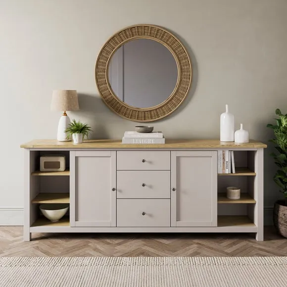 Extra Wide Sideboard with Storage - Stone image