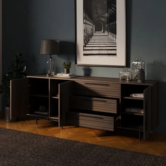 Extra Wide Sideboard with Storage - Walnut