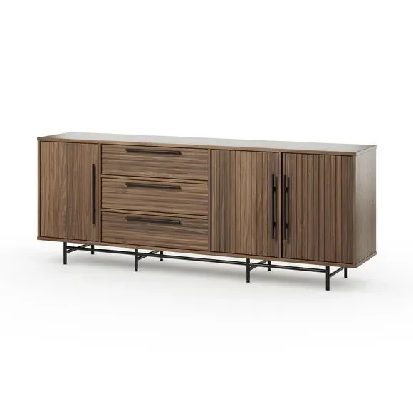Extra Wide Sideboard with Storage - Walnut