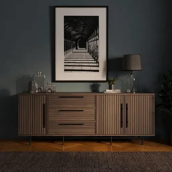 Extra Wide Sideboard with Storage - Walnut