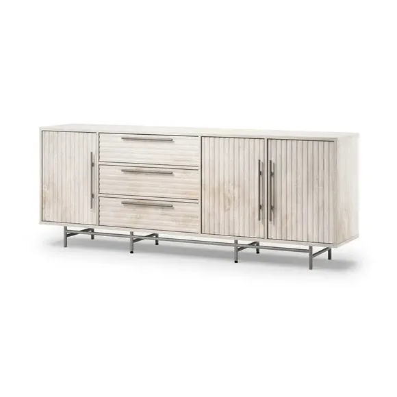 Extra Wide Sideboard with Storage - Whitewash