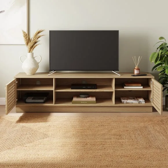 Extra Wide TV Unit for 65" TVs - Light Wood