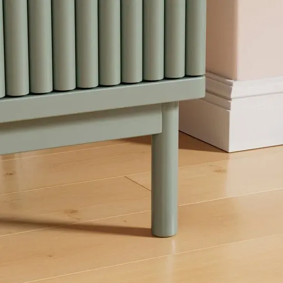 Extra Wide TV Unit with Cable Management - Green