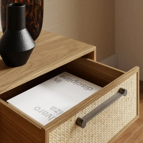 Extra Wide TV Unit with Storage - Oak, Wood