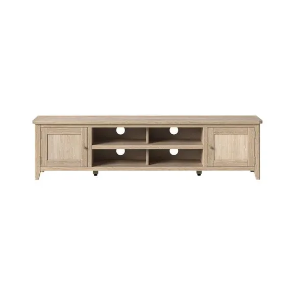 Extra Wide TV Unit with Storage - Oak, Wood