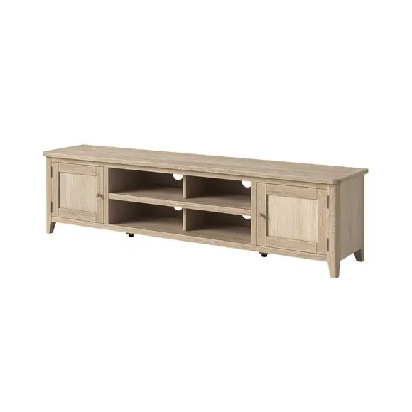 Extra Wide TV Unit with Storage - Oak, Wood