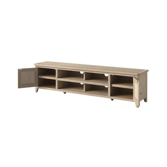 Extra Wide TV Unit with Storage - Oak, Wood