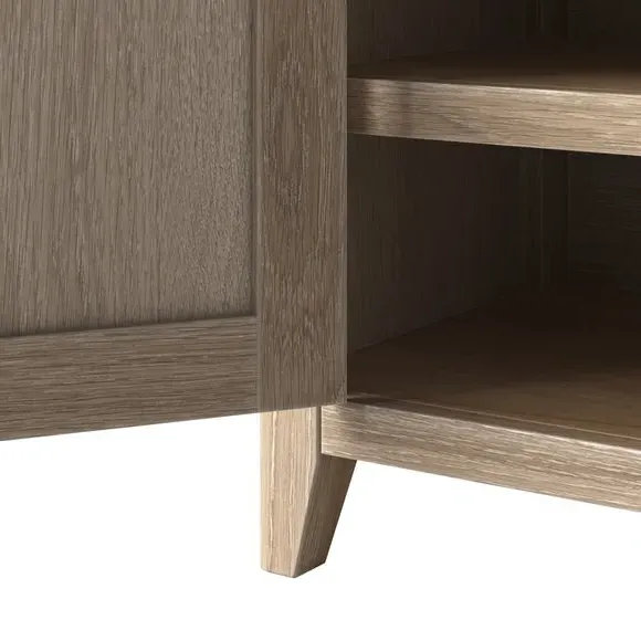 Extra Wide TV Unit with Storage - Oak, Wood