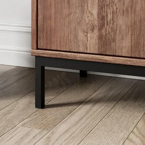 Extra Wide TV Unit with Storage - Pine
