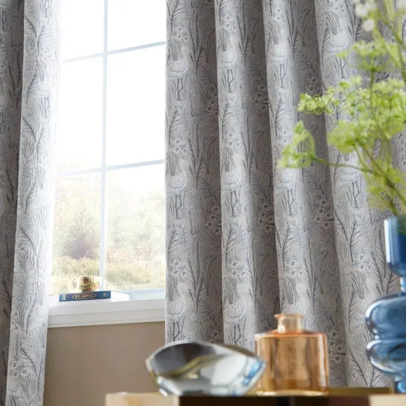 Eyelet Blackout Curtains - Mushroom, Polyester