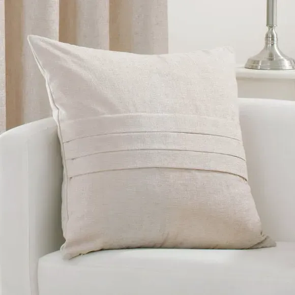 Eyelet Curtains Fully Lined - Cream, Chenille