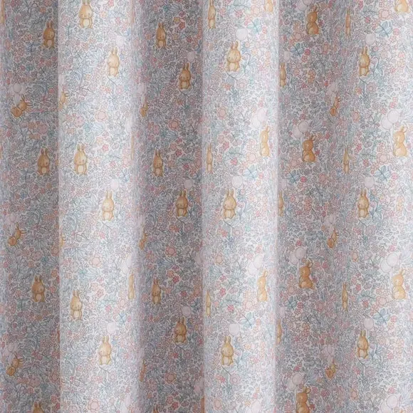 Eyelet Curtains with Blackout Lining - Pink