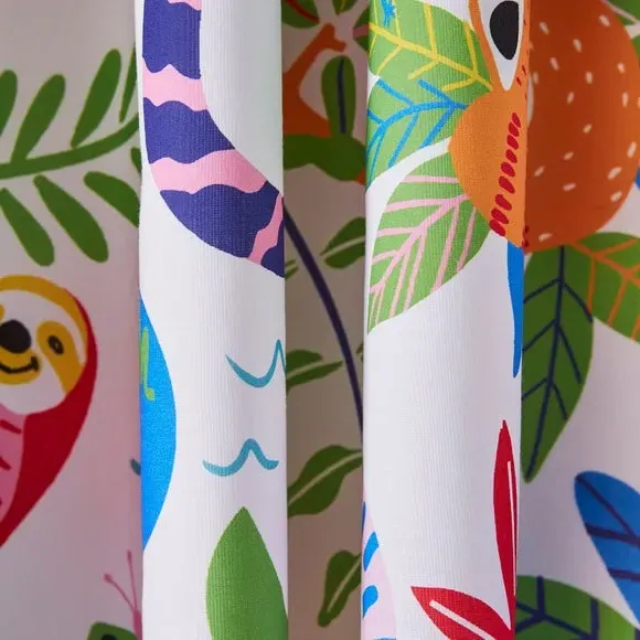Eyelet Curtains with Blackout - Multicolor, Cotton