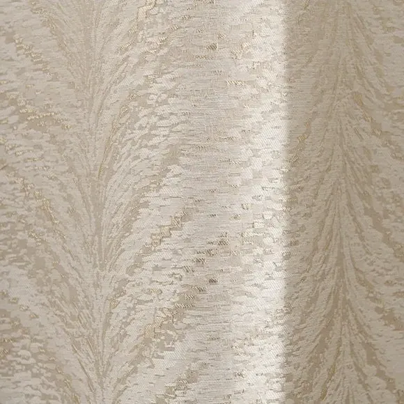 Eyelet Curtains with Feather Design - Natural