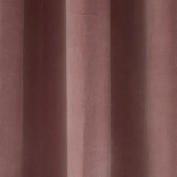 Eyelet Curtains with Lining - Blush, Velvet