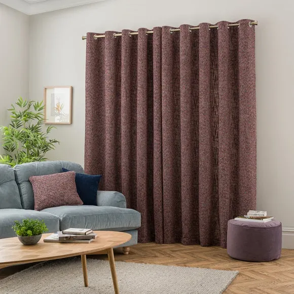 Eyelet Curtains with Lining - Chenille