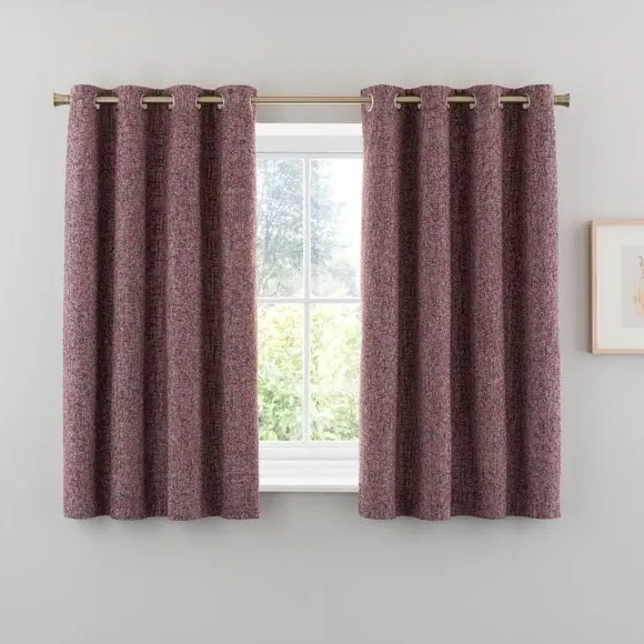 Eyelet Curtains with Lining - Chenille