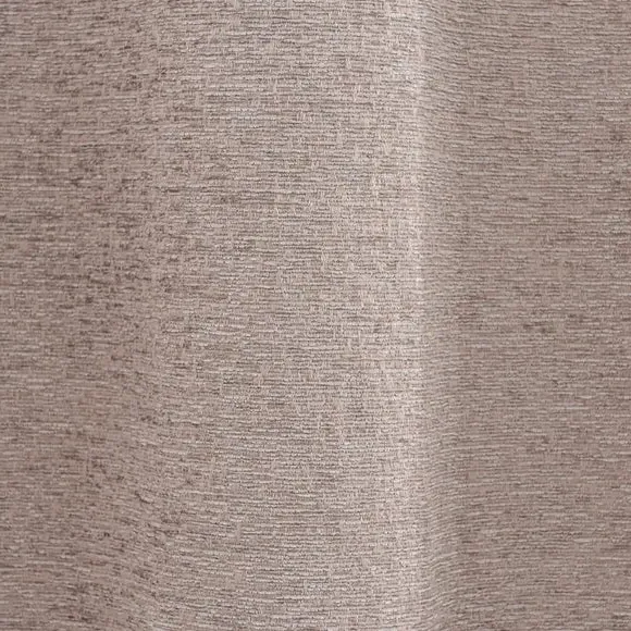 Eyelet Curtains with Lining - Mushroom, Chenille