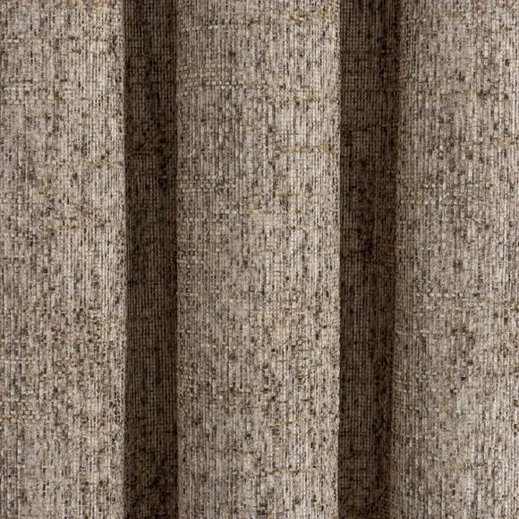 Eyelet Curtains with Lining - Natural, Chenille