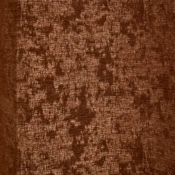 Eyelet Curtains with Lining - Rust, Chenille