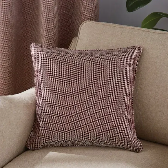 Eyelet Curtains with Lining - Wine