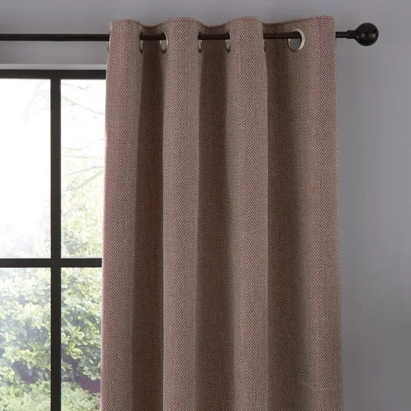 Eyelet Curtains with Lining - Wine image