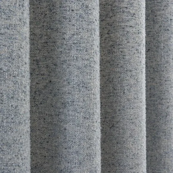 Eyelet Curtains with Multi-Tonal Weave - Blue