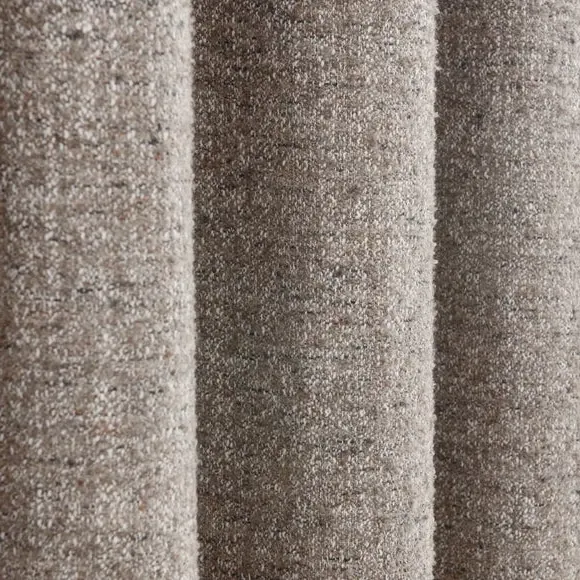 Eyelet Curtains with Multi-Tonal Weave - Natural