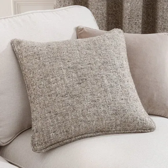Eyelet Curtains with Multi-Tonal Weave - Natural