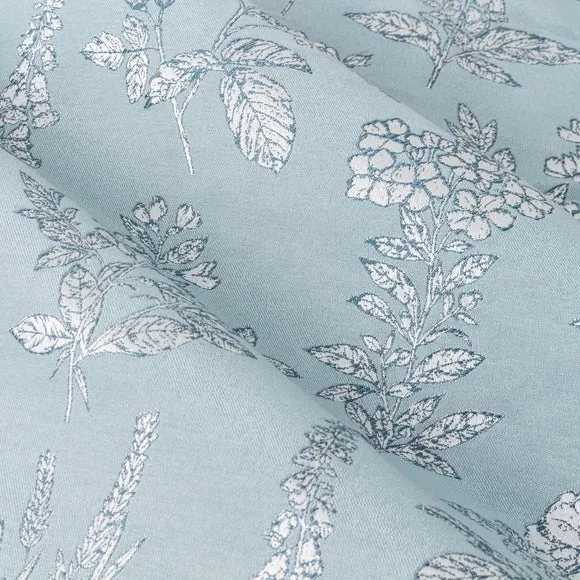 Eyelet Curtains with Room Darkening - Blue, Polyester