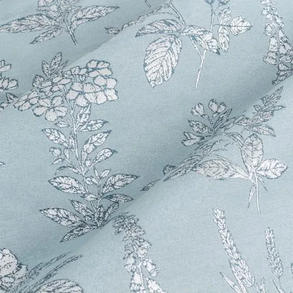 Eyelet Curtains with Room Darkening - Blue, Polyester