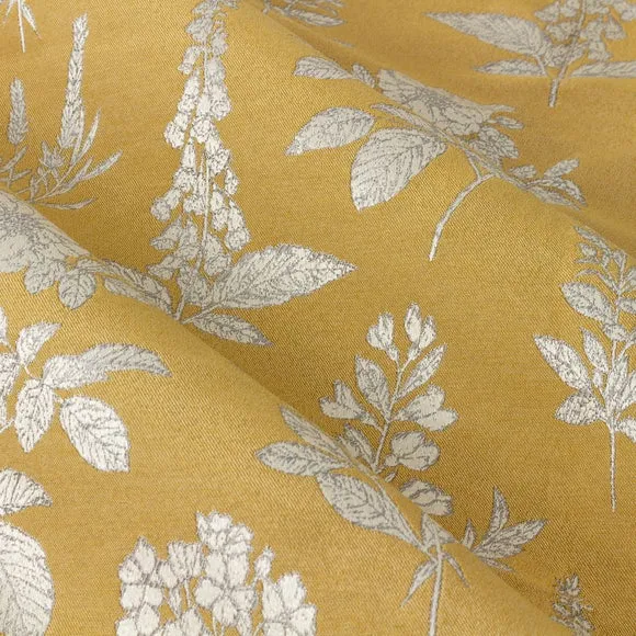 Eyelet Curtains with Room Darkening - Gold, Polyester