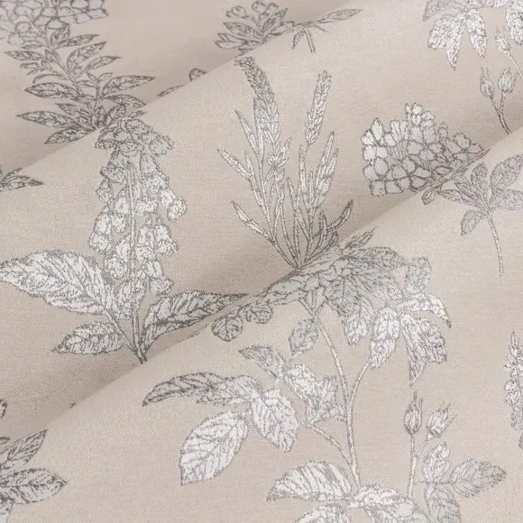 Eyelet Curtains with Room Darkening - Natural, Polyester