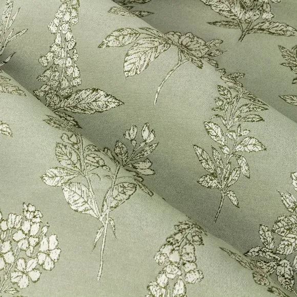 Eyelet Curtains with Room Darkening - Sage, Polyester