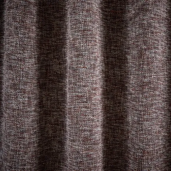 Eyelet Curtains with Textured Design - Butterscotch