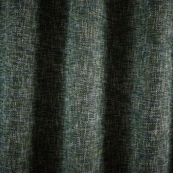 Eyelet Curtains with Textured Design - Green