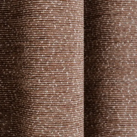 Eyelet Curtains with Thermal Lining - Caramel