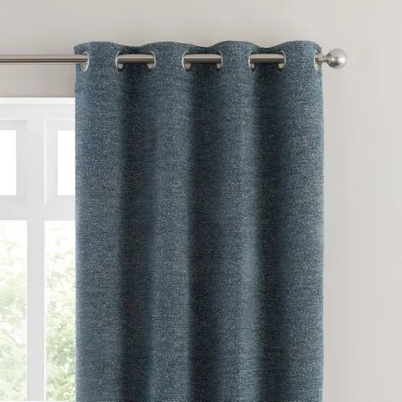 Eyelet Curtains with Thermal Lining - Peacock