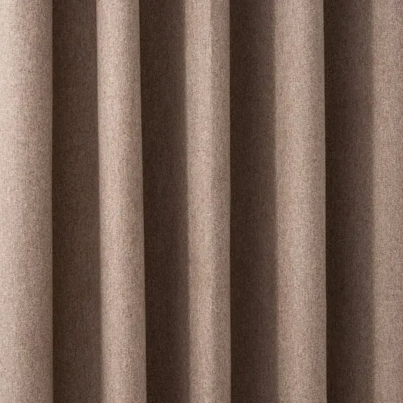Eyelet Door Curtain with Blackout - Mocha