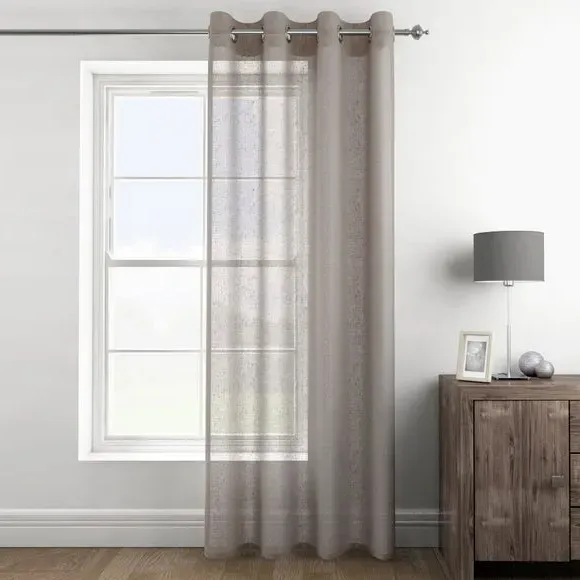 Eyelet Voile Panel - Grey image