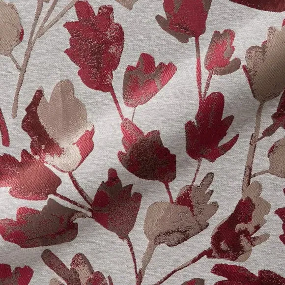 Fabric by the Metre - Rosso, Leaf Design image