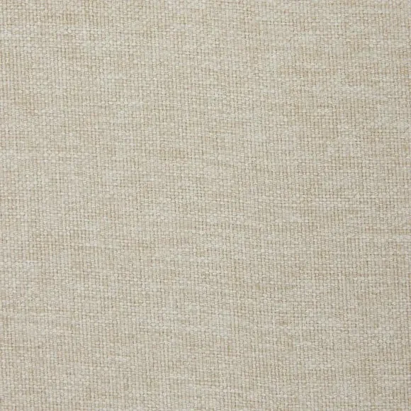 Fabric Footstool with Piping - Natural, Polyester
