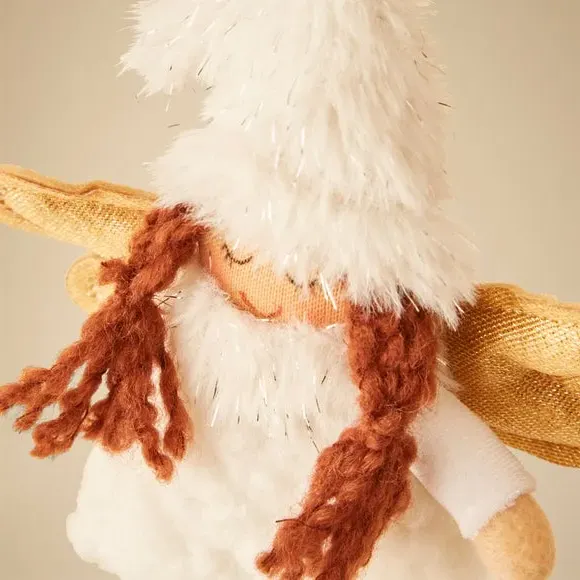 Fairy Hanging Decoration - White, Gold Wings